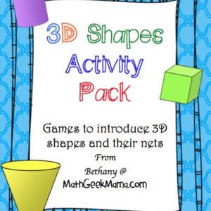 3D Shapes Card Games