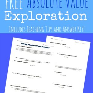 Absolute Value Exploration Lesson