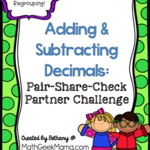 Decimals Partner Challenge: Using Number Lines & Grids