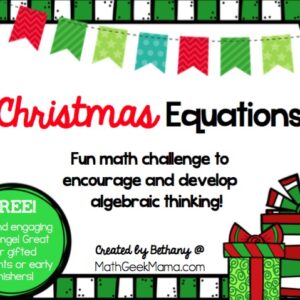 Christmas Equations Challenge