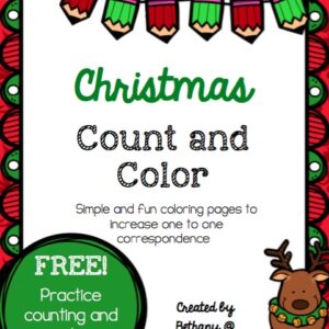Christmas Count and Color Pages