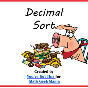 Decimals Cut & Paste Sort {FREE}