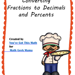 Fractions to Decimals to Percents Puzzles