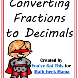 Fractions to Decimals Board Game
