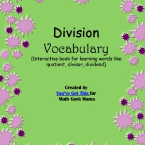Learning Division Booklet
