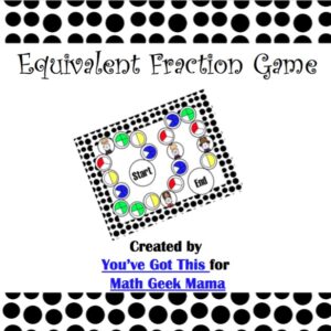 Equivalent Fractions Board Game