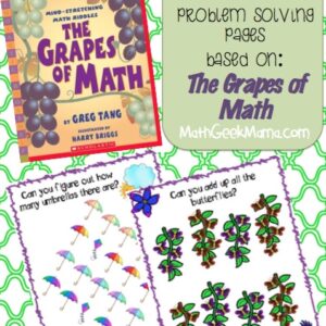 Problem Solving Pages based on "The Grapes of Math"