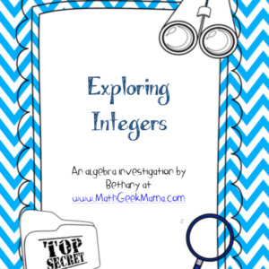 Exploring Integers {Free Lesson}