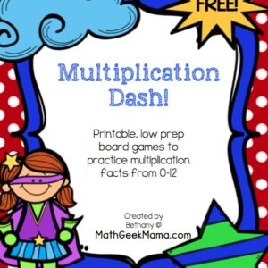 Multiplication Board Games (3 Versions)