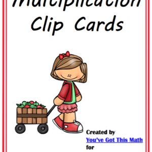 Multiplication Clip Cards