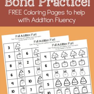 Number Bond Coloring Pages {Addition Practice}