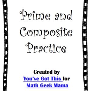 Interactive Pages: Prime & Composite Numbers