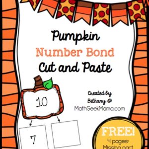 Pumpkin Number Bond Pages