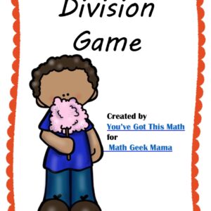 Basic Division Facts Board Game