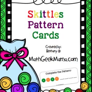 Skittles Pattern Cards