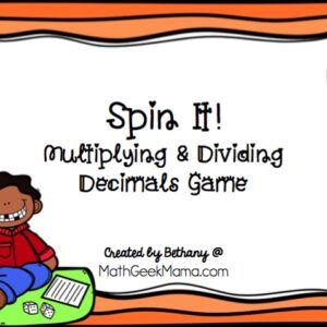 Spin It! Decimals Game