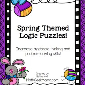 Logic Puzzles for Kids {Spring Theme}