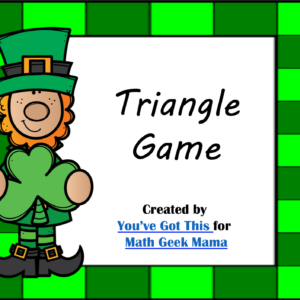 St. Patrick's Day Geometry Board Game