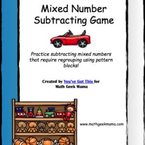 Mixed Numbers Game with Pattern Blocks