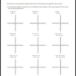 Solving Systems Calculator Exploration