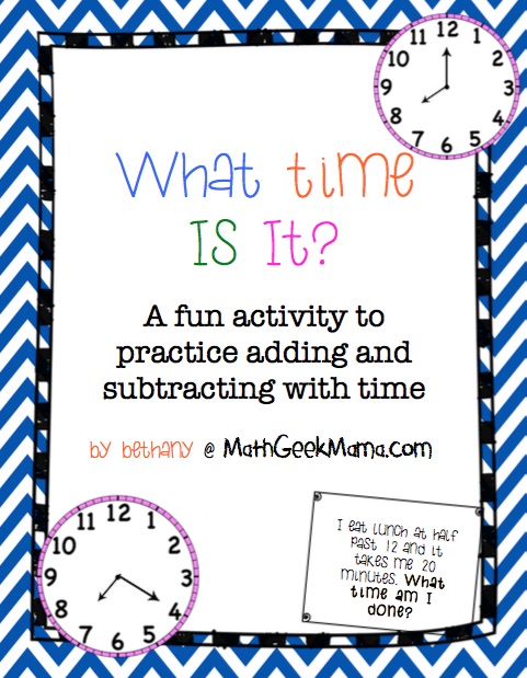 "What Time is It?" {Time Matching Game}
