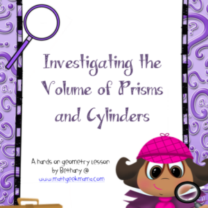 Exploring Volume {Free Lesson}