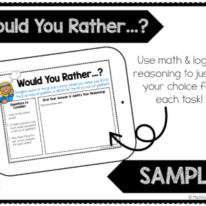 Would You Rather...? Tasks SAMPLE | Digital Set