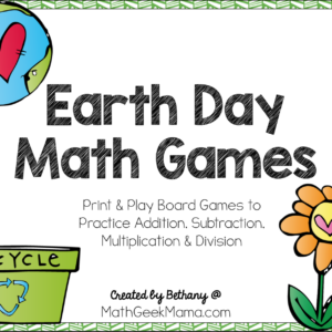 Earth Day: Printable Math Games