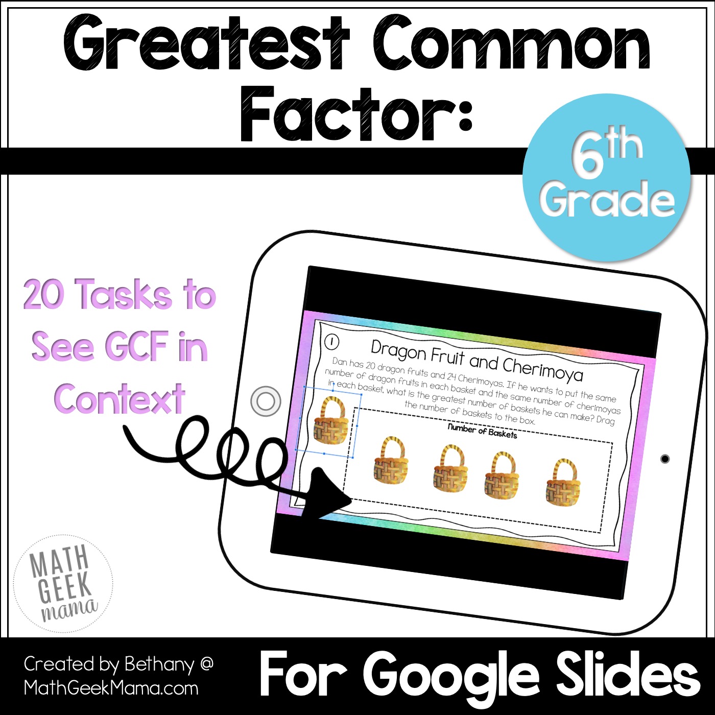 Greatest Common Factor Problems | DIGITAL | 6th Grade