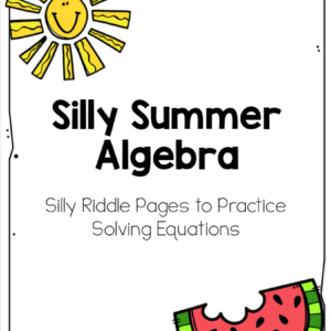 Summer Algebra Practice Riddle Pages