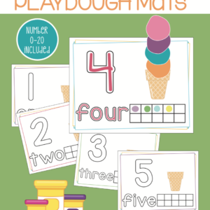 Ice Cream Counting Play Dough Mats | 1-20