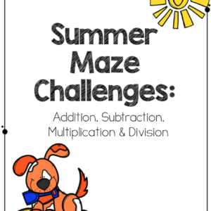 Summer Math Mazes | Grades 3-4