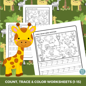 Count, Color & Trace Numbers 1-15