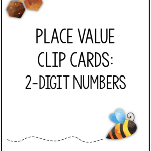 2-Digit Numbers - Clip Cards - Place Value & Addition