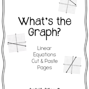 Linear Equations: Graph & Equation Matching