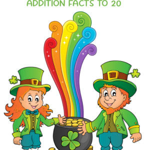 St. Patrick's Day Addition Within 20 Practice - Grades 1-2