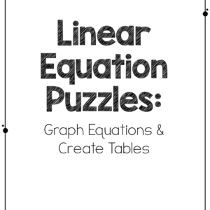 Graphing Linear Equations: Puzzle Matching Game